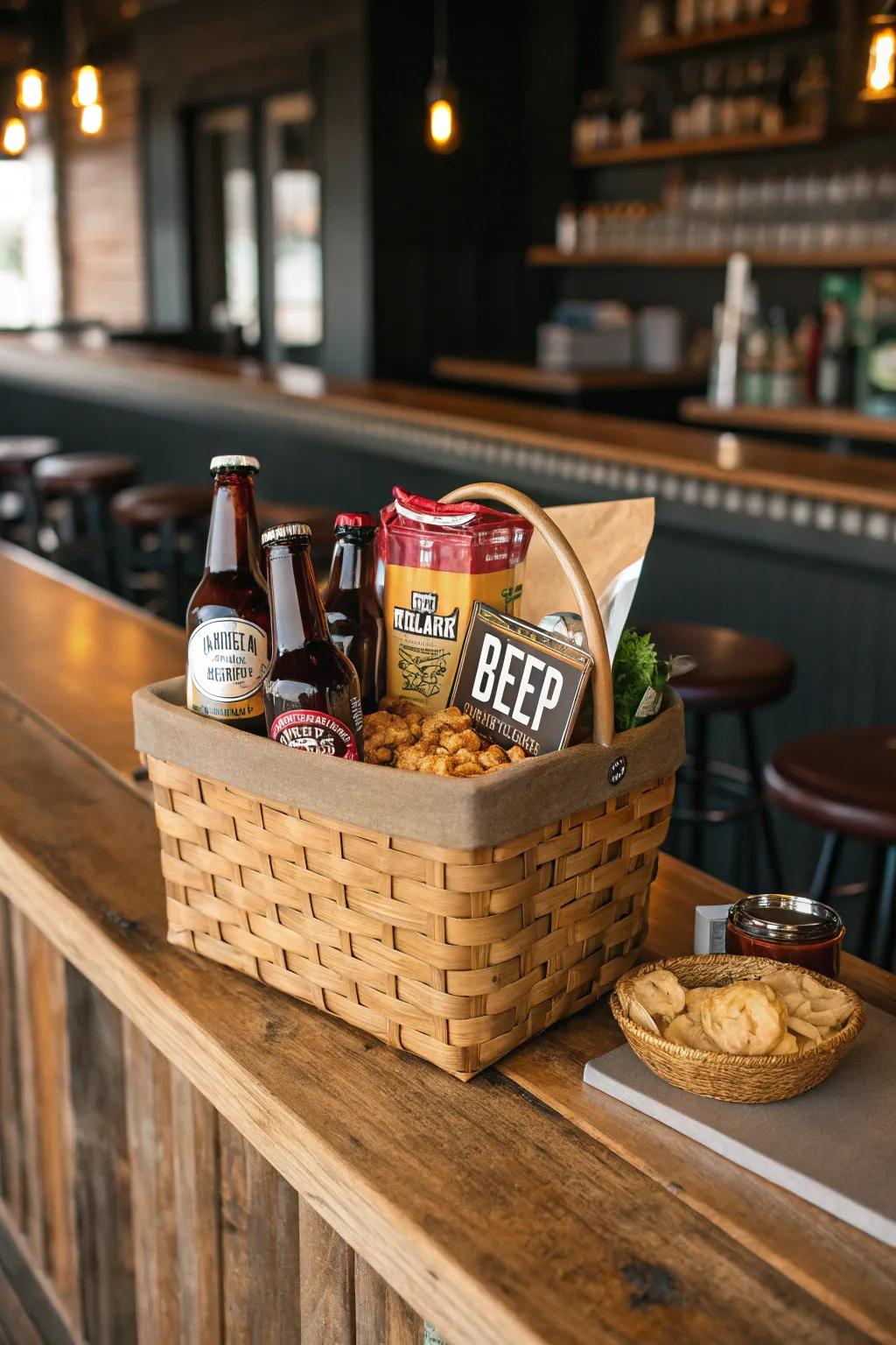 Explore unique flavors with a craft beer gift basket.