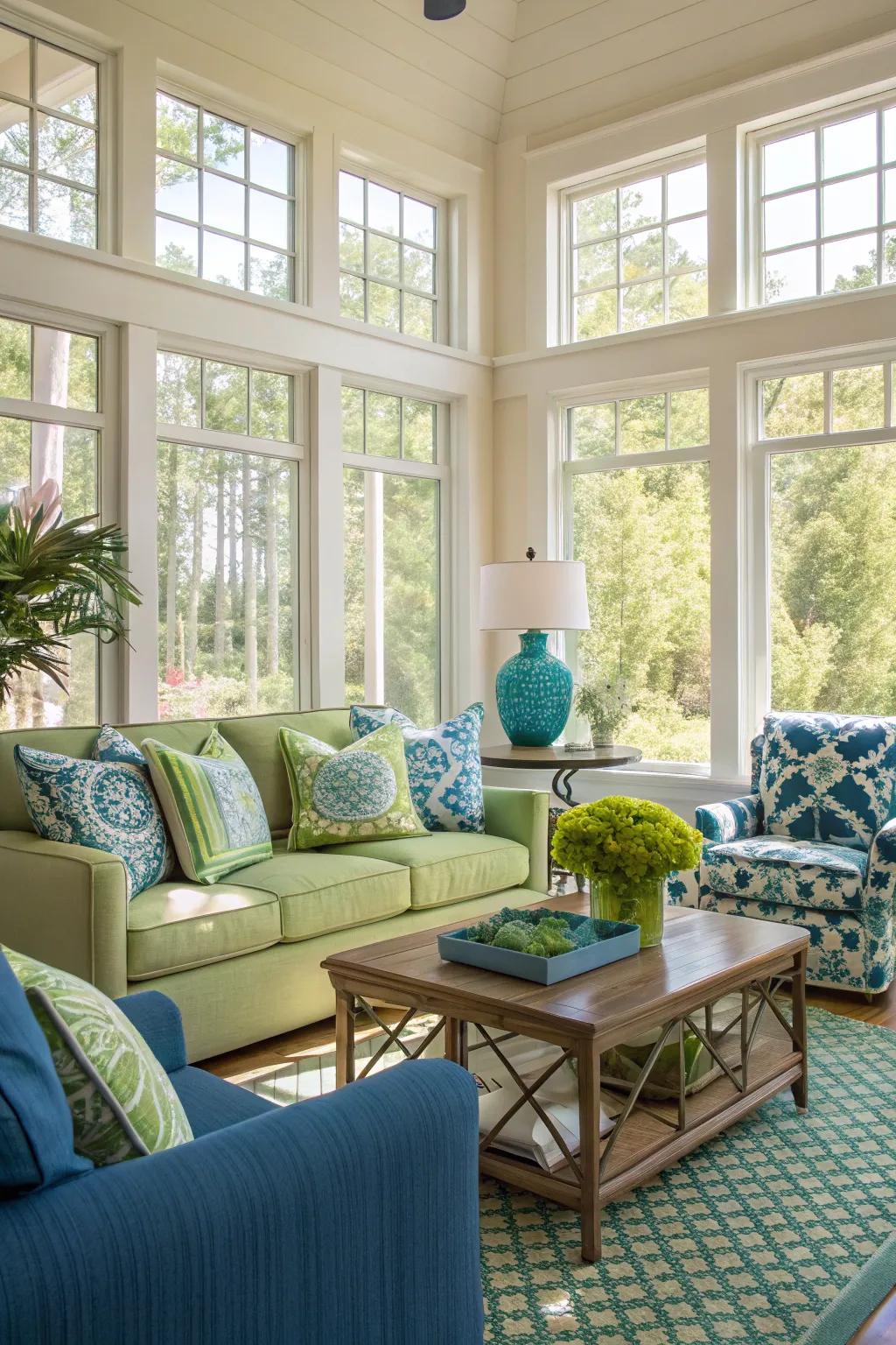 Inherent illumination emphasizes a serene and welcoming ambiance.