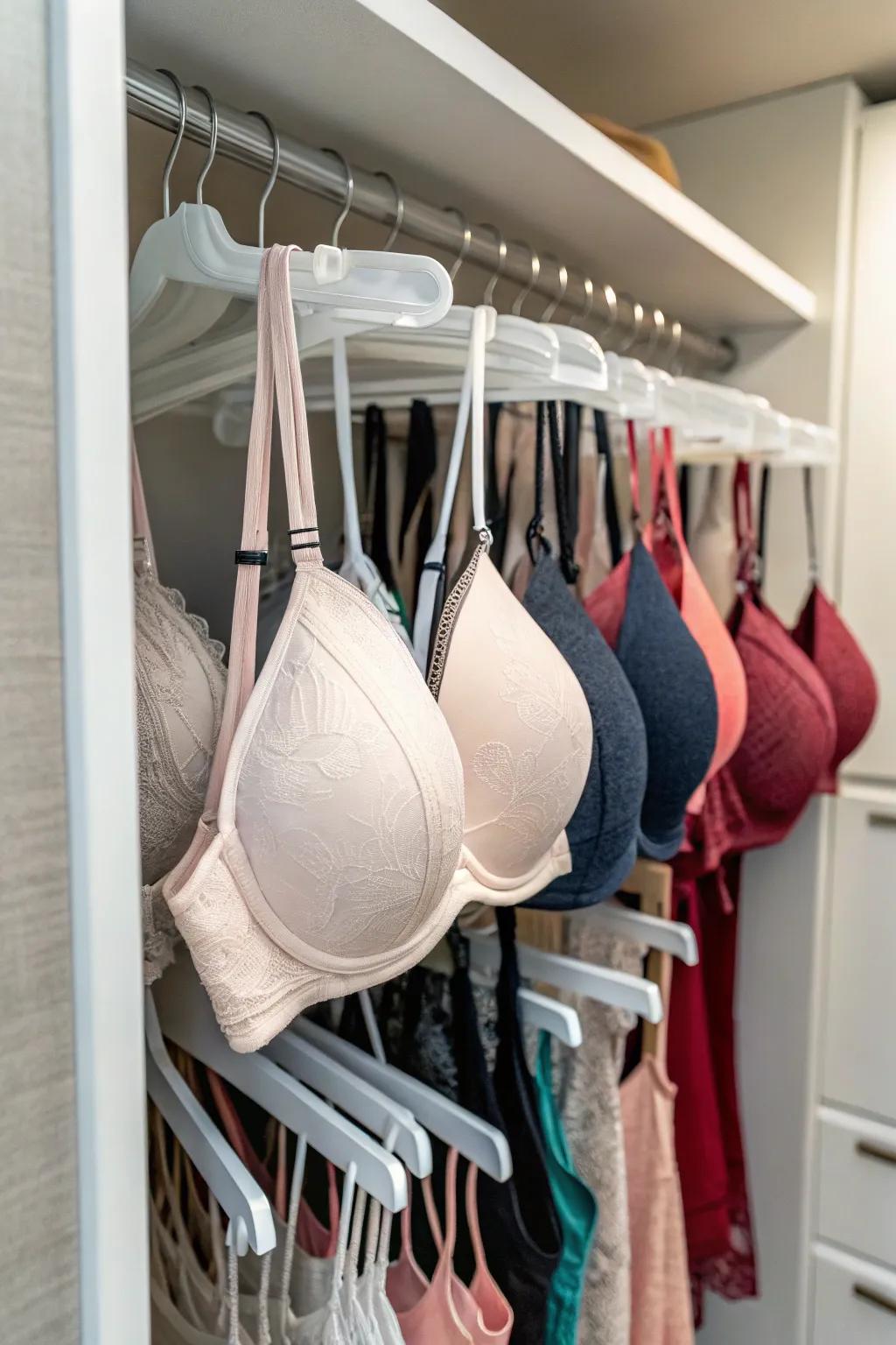 Make the most of your vertical space with hanging storage.