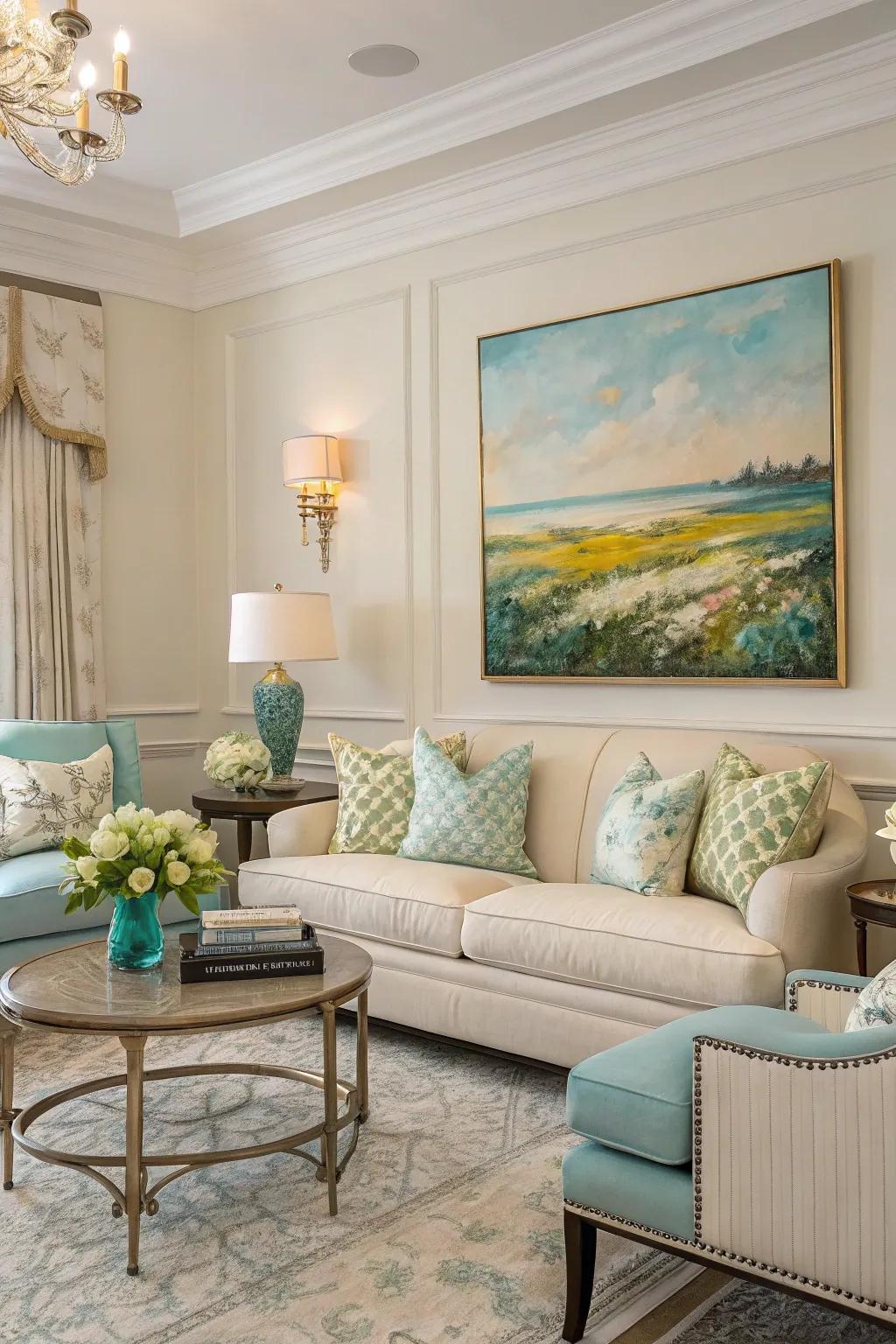 Harmonizing shades for balanced interiors.