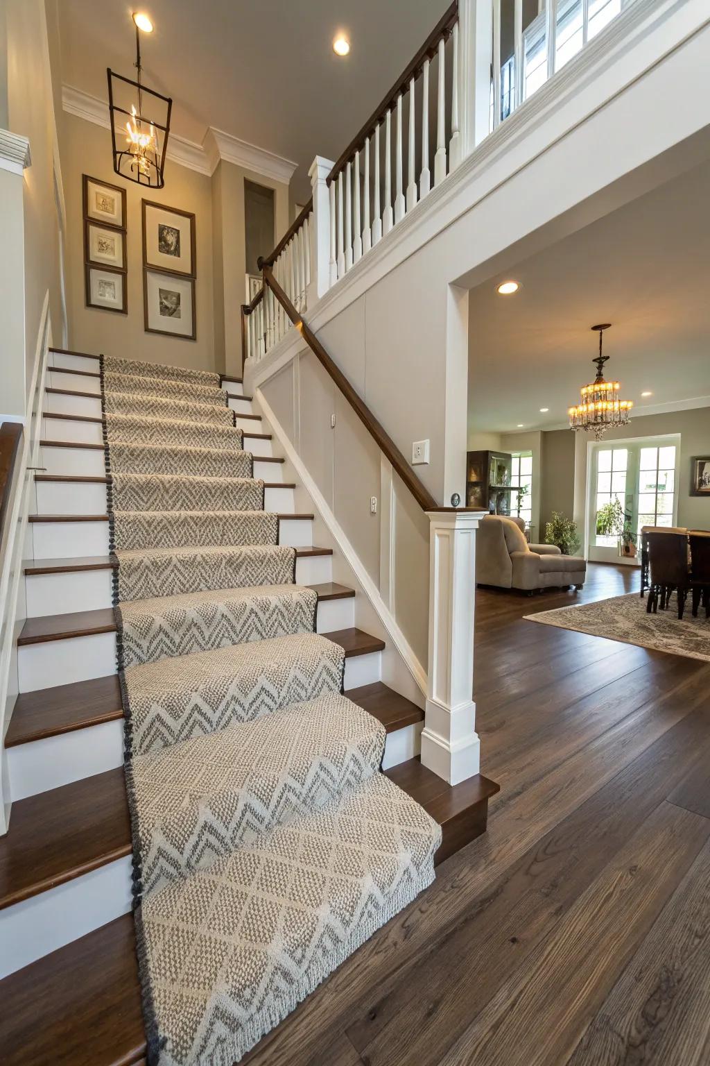 Combine flooring styles for an individual aesthetic.