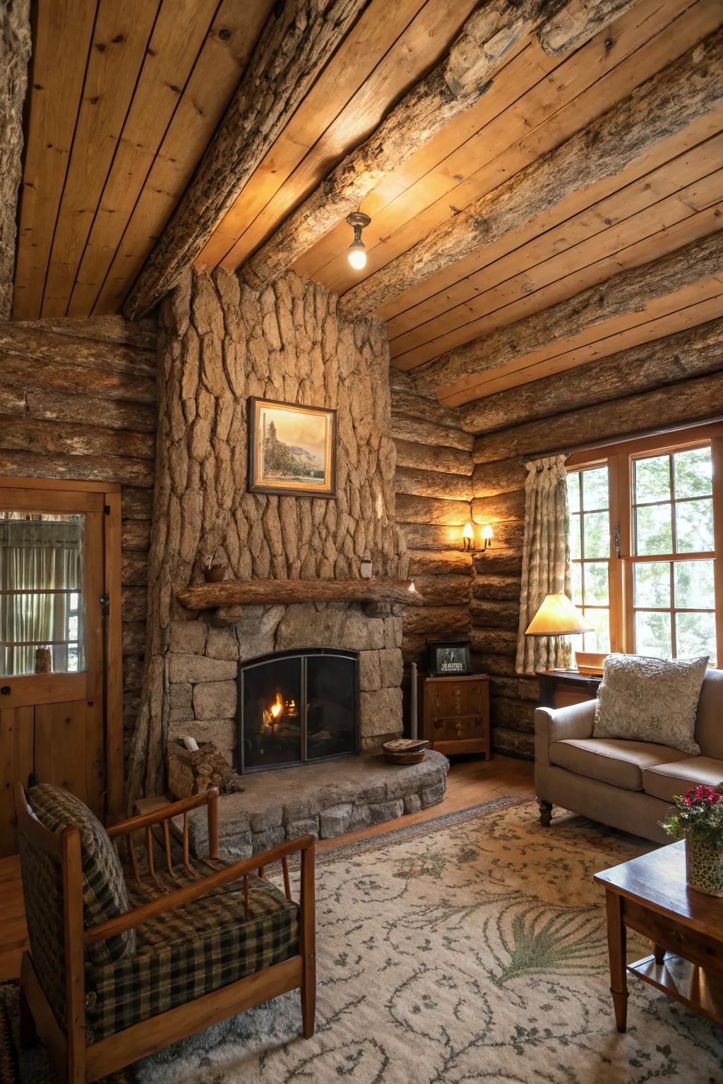 Connect with nature inside your home through the organic charm of a woodgrain finish.