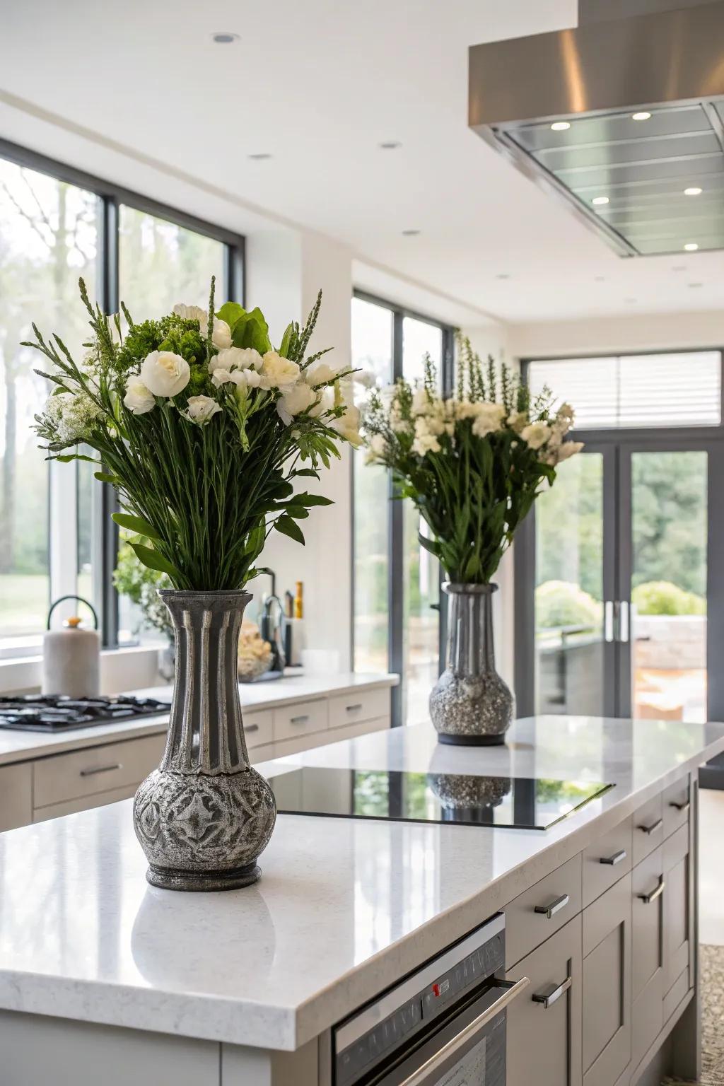 Craft a sense of equilibrium with symmetrically arranged decorations.