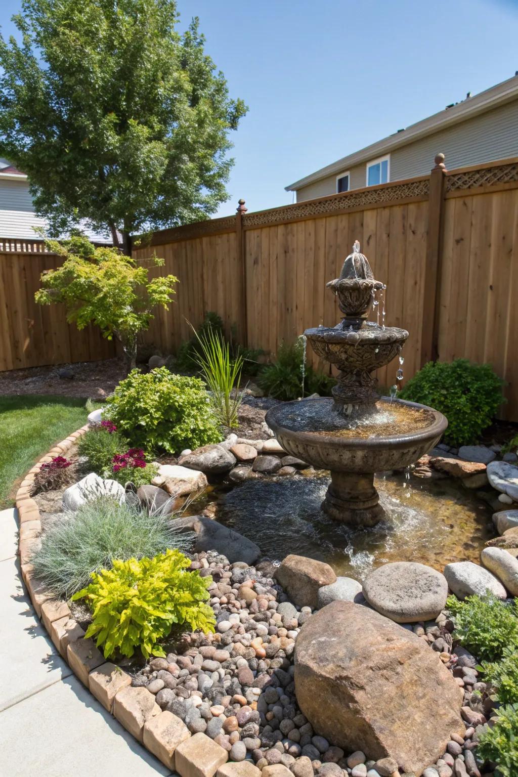 Hydrological elements amplify the ambiance of your outdoor environment.
