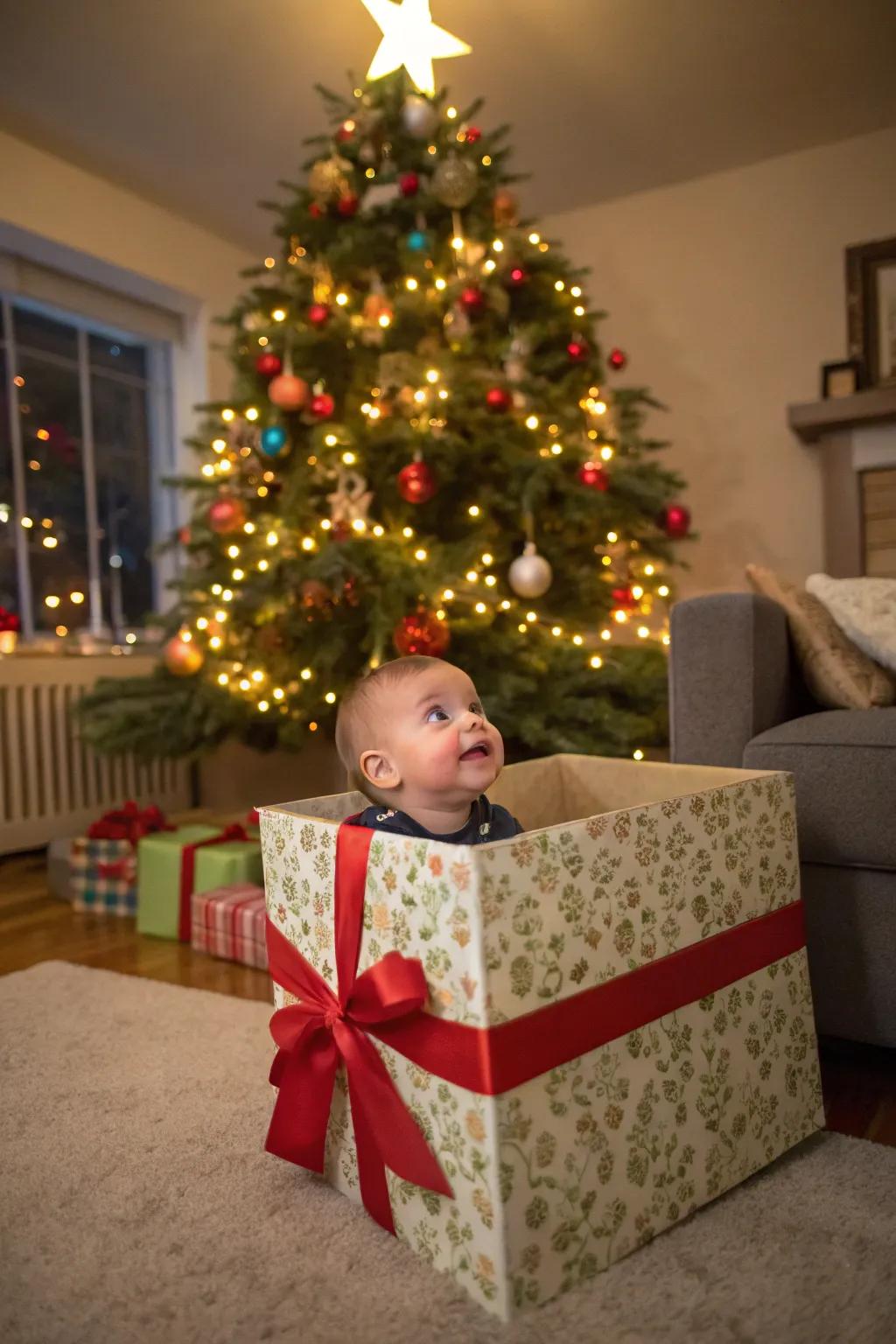 A photo captures the happiness of your baby being the best gift of all.