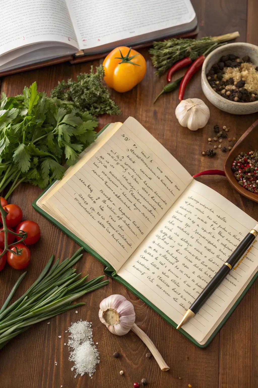 A custom recipe collection filled with family favorites