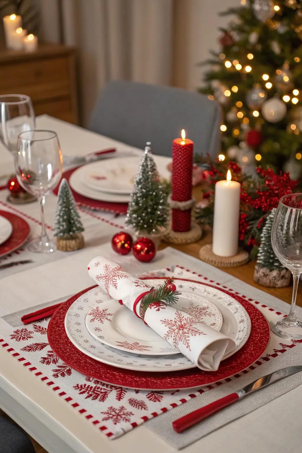 Coordinated decorative details elevate the overall festive atmosphere.