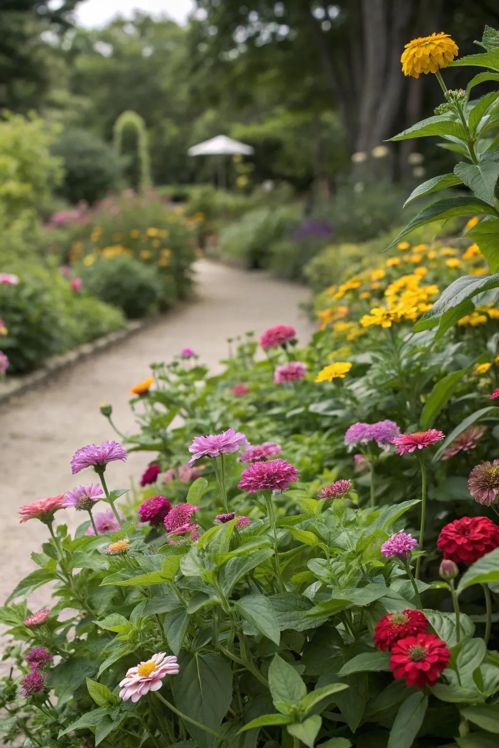 Dazzling vegetation offers visual fascination all through the year.