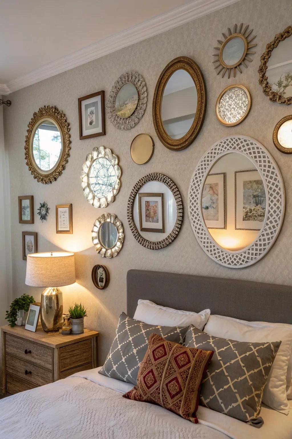 A mirror wall that enhances space and reflects elegance