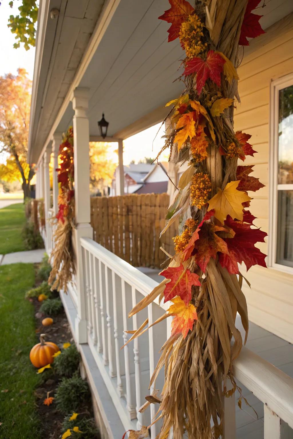 A corn stalk chain introduces celebratory elegance to your embellishment.