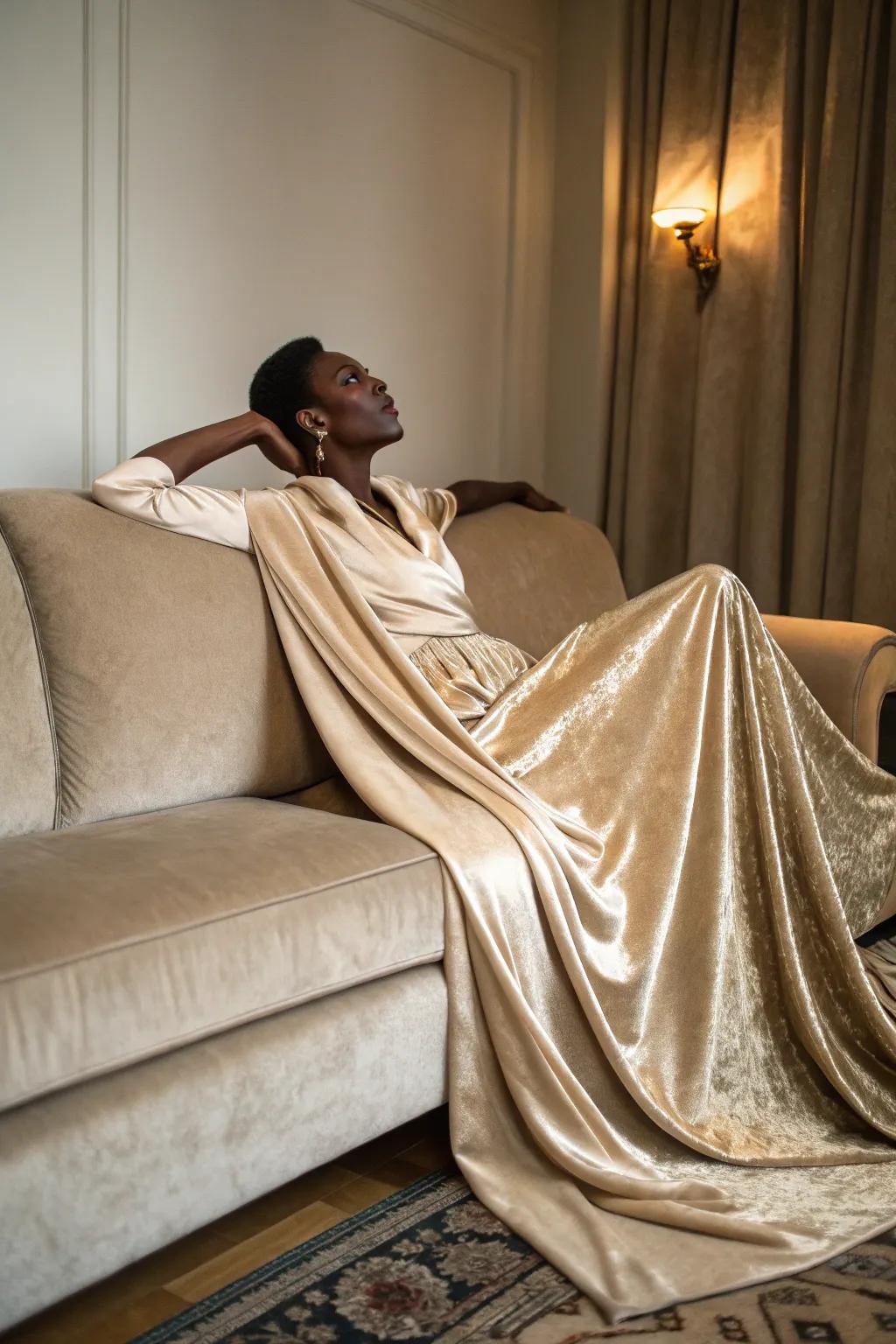 Refined draping emphasizes the luxurious sensation of your area.