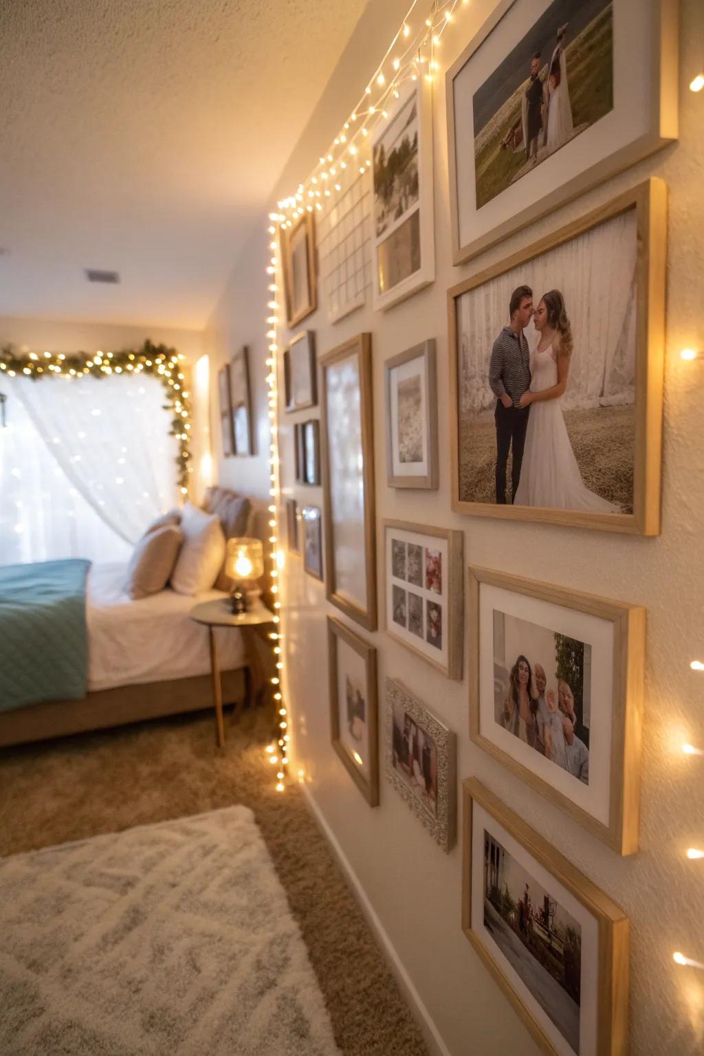 An annual display captures the progression of your relationship through the years.