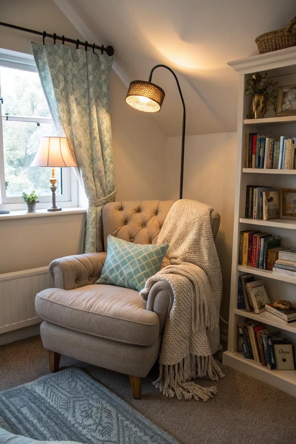 A reading alcove for serene moments together