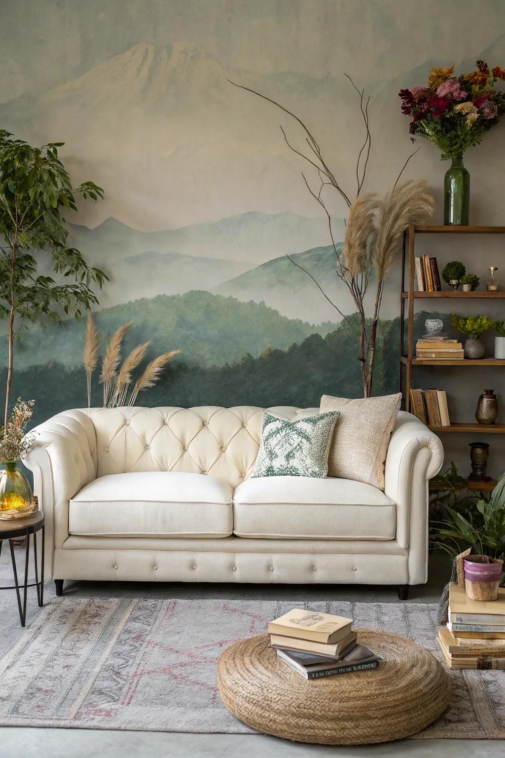Art and decor personalize the space, creating a unique atmosphere.
