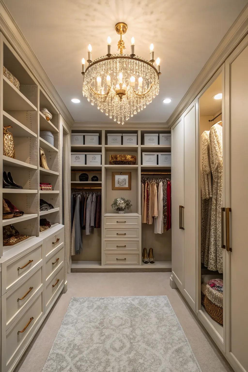 Infuse character into your closet through unique design accents.