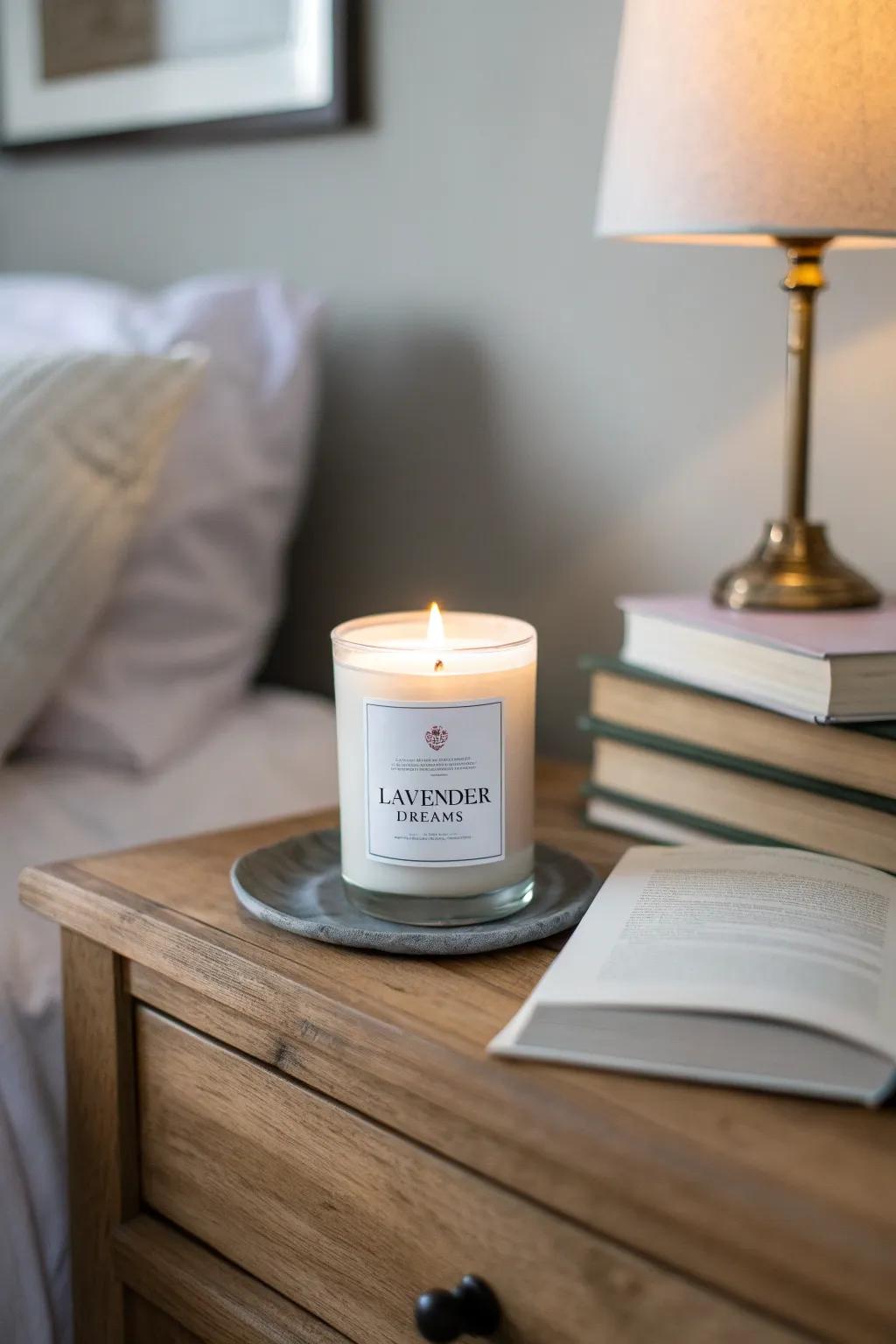 Violet Vision Candle for Relaxation