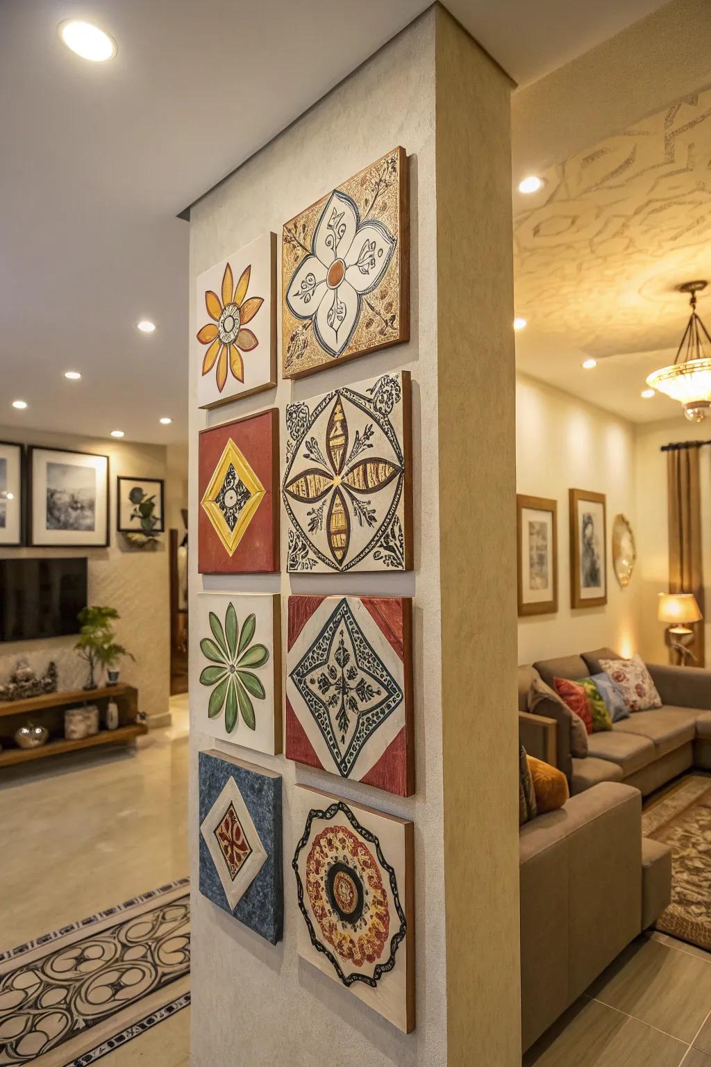 Ceramic wall art introduces texture and creativity to your walls.