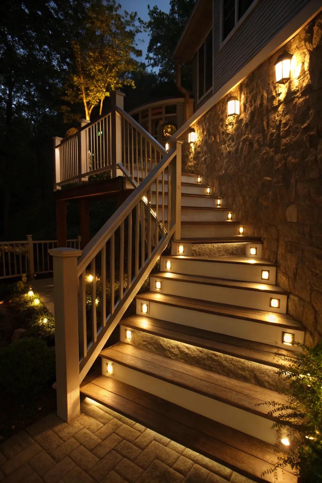 Blended lighting adds dimension