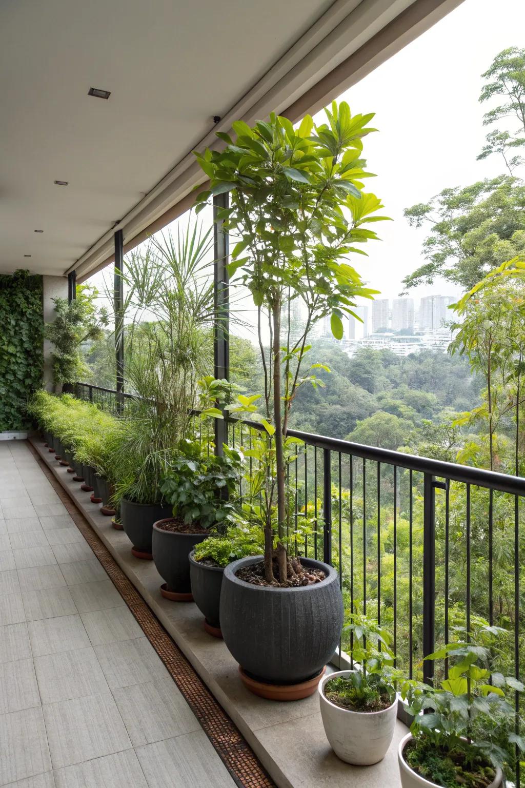 Vegetation separations infuse an all-natural element into residential settings.