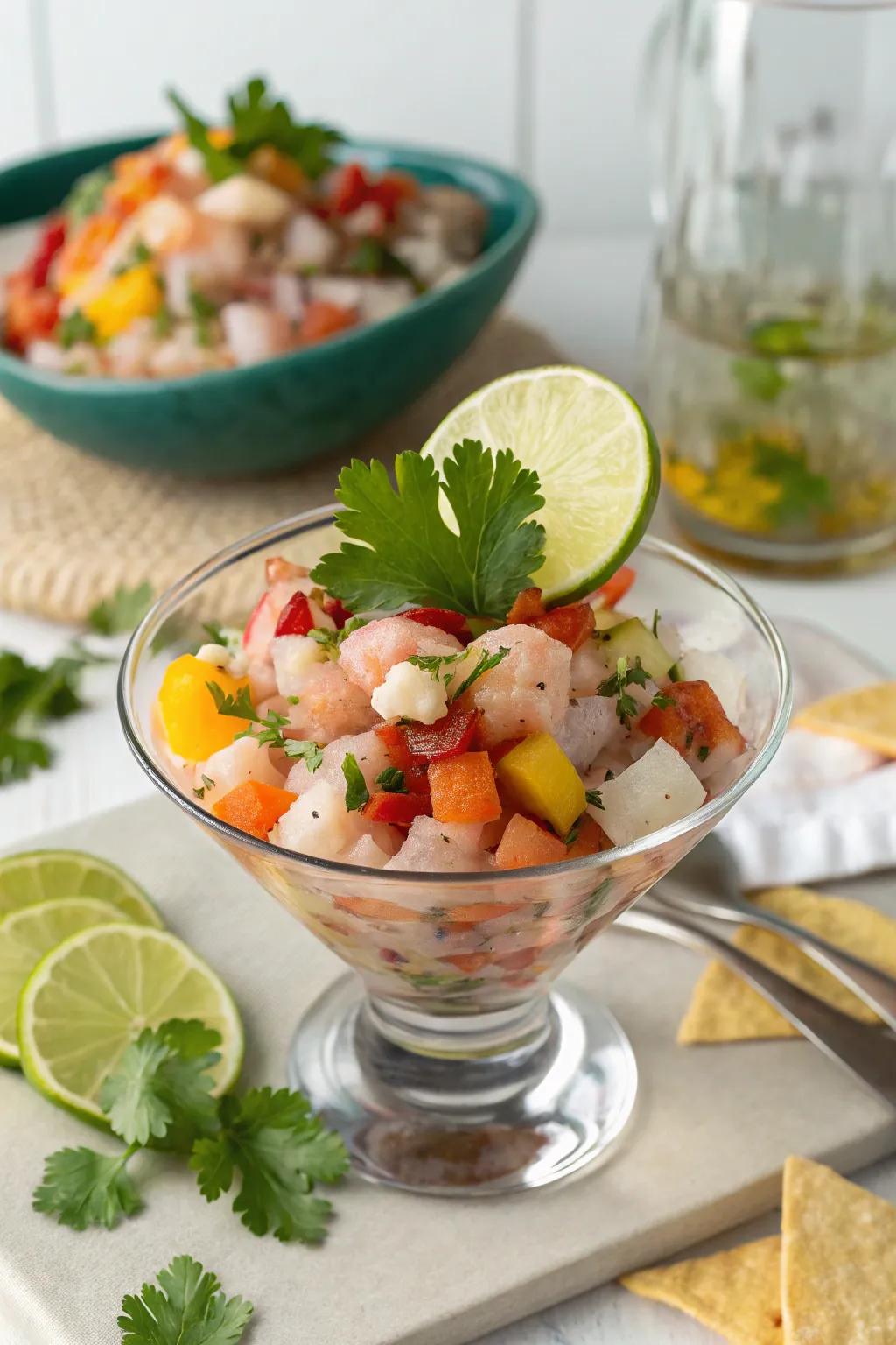 Transport yourself to coastal shores with a zesty Lime Infused Seafood.
