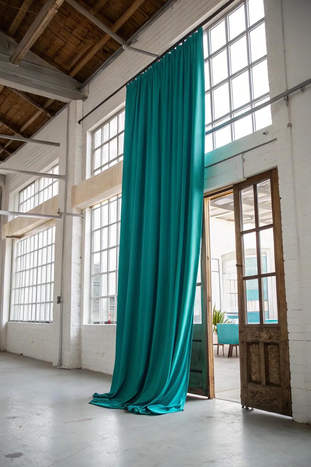 Vivid drapes bring energy and style to any room.