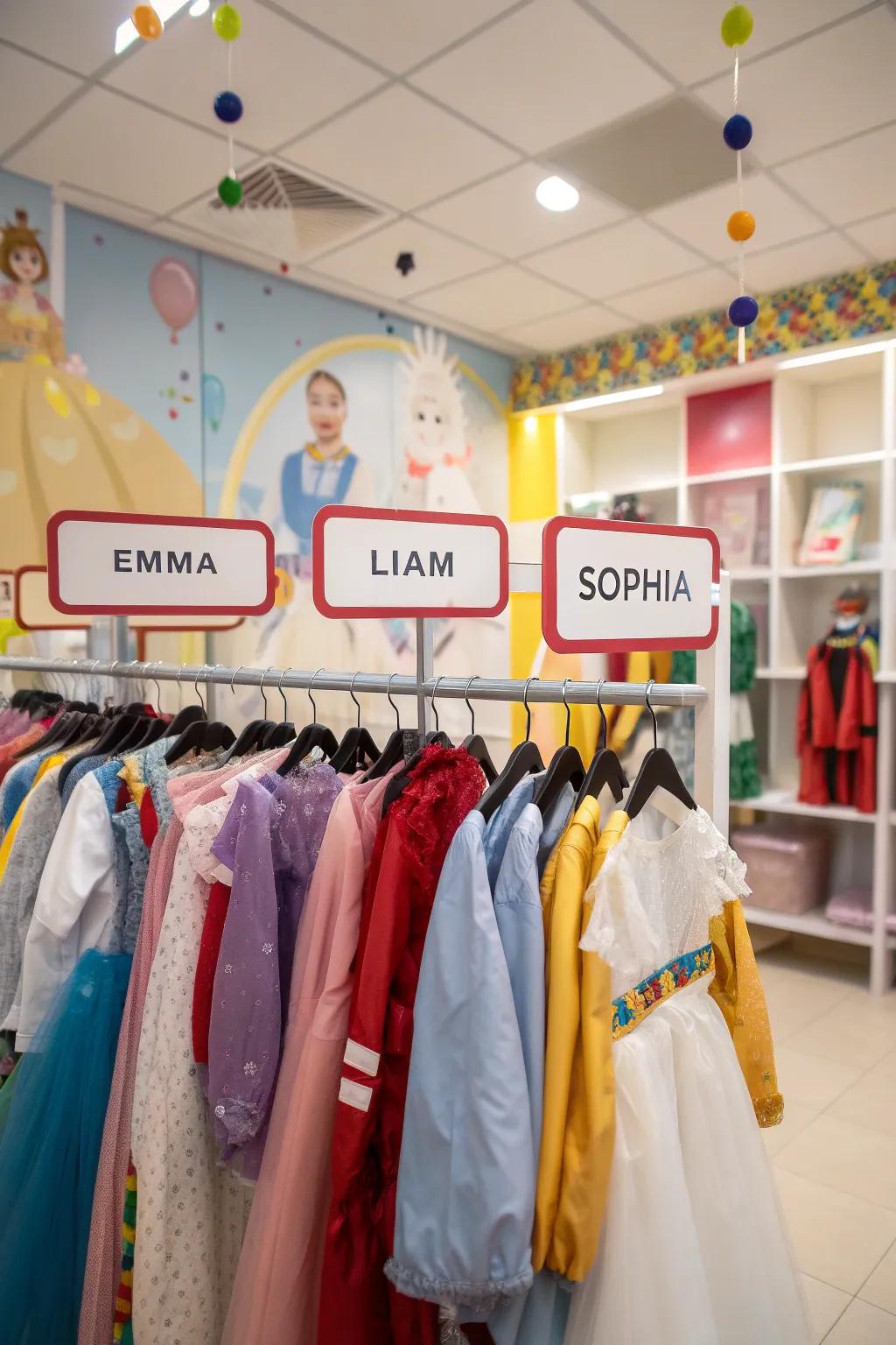 Making each child feel unique with name tags.