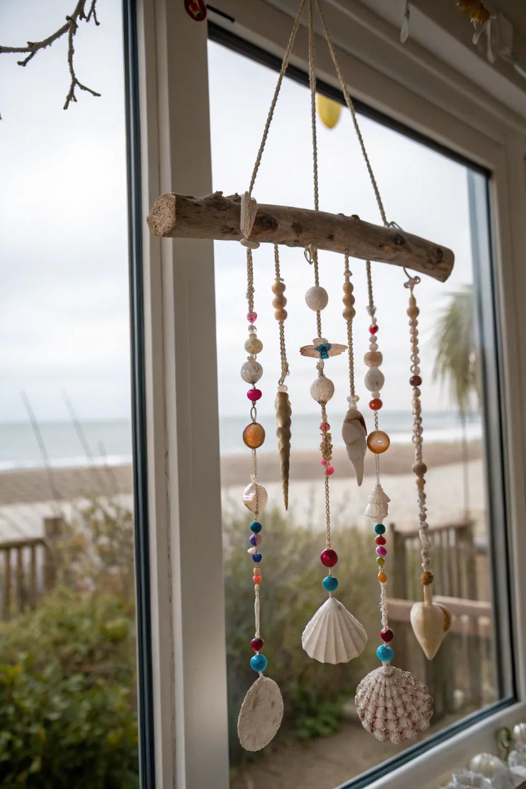 Driftwood mobiles introduce a hint of the coast to your dwelling.