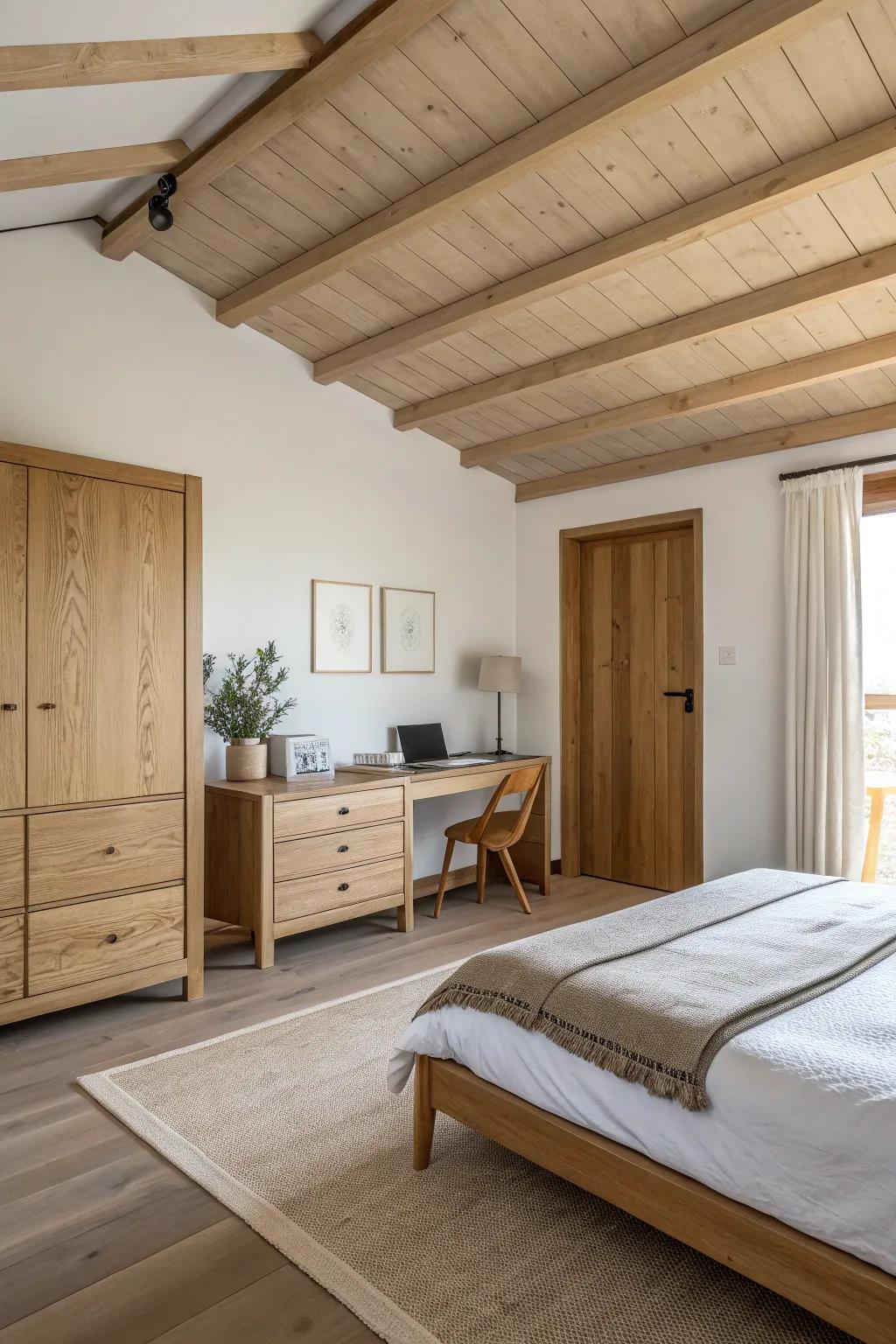 Minimalist furnishings enhance tranquility.
