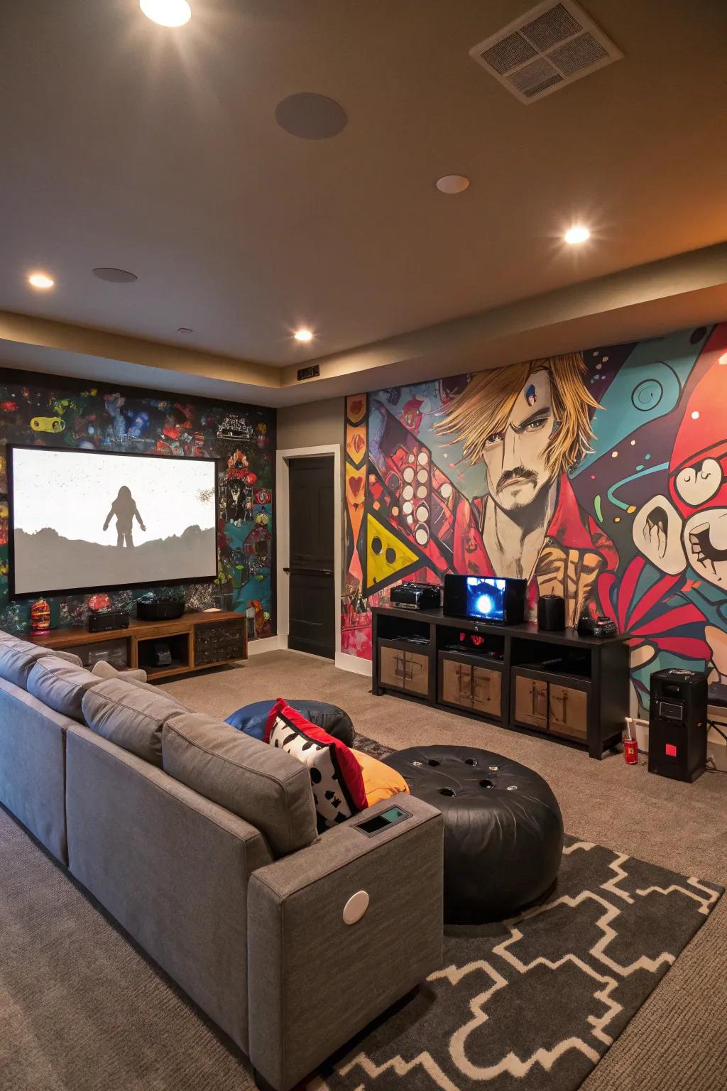 Personalize your space using art and decor showing your unique style.