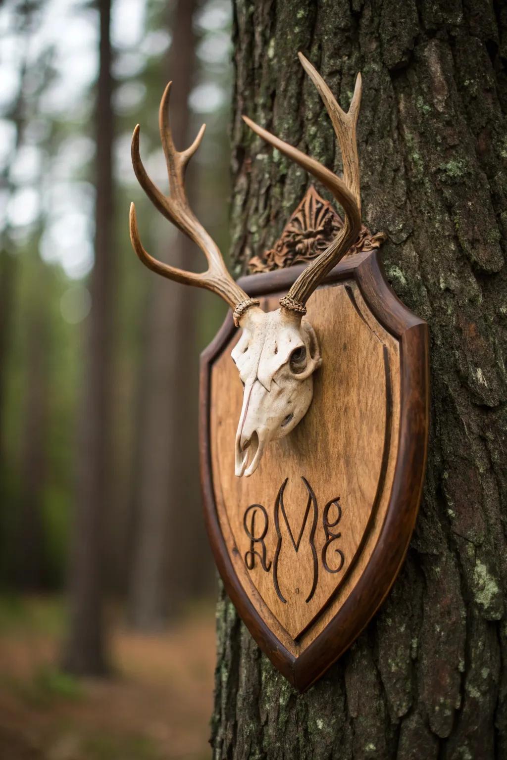 Personalized inscriptions render your mount unique.
