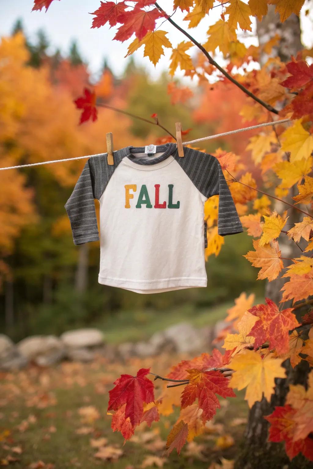 Shirts with celebratory phrases are perfect for honoring the fall season.