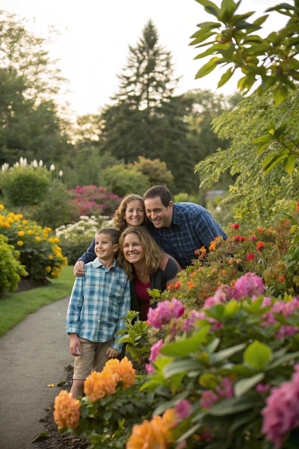 Rejoice in the seasons with a garden setting.