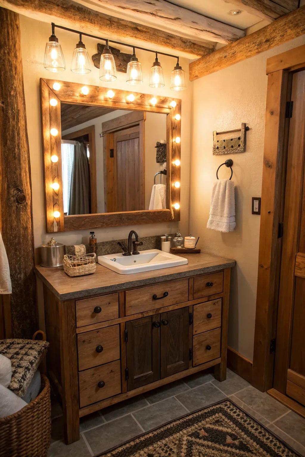 Soft illumination sets the tone for an ideal beauty regimen.