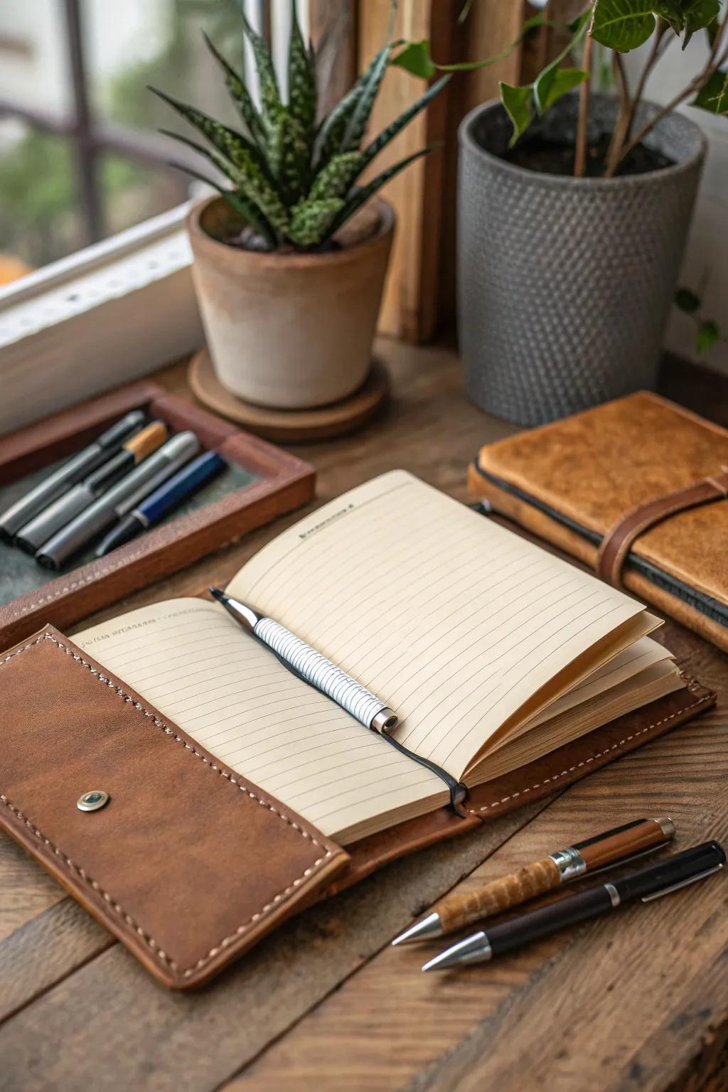 Let your creativity flow with this beautifully crafted notebook.