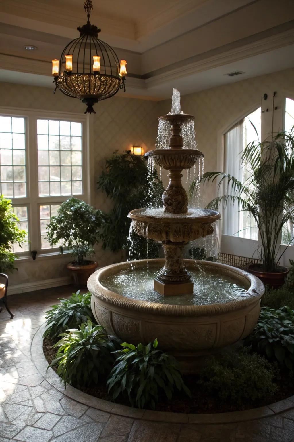 Water features represent prosperity and tranquility.