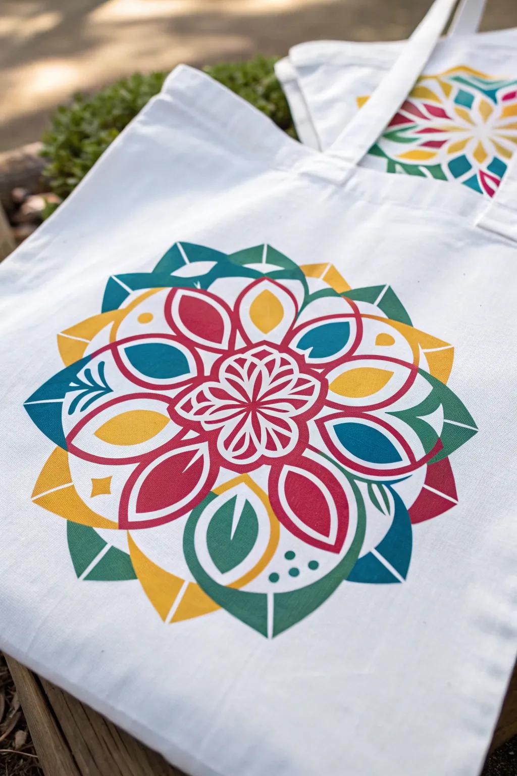 Geometric floral patterns produce a modern variation.