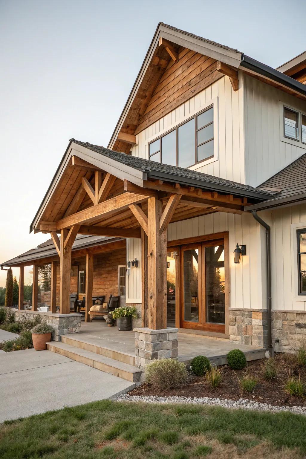 Wood details incorporating warmth and design.
