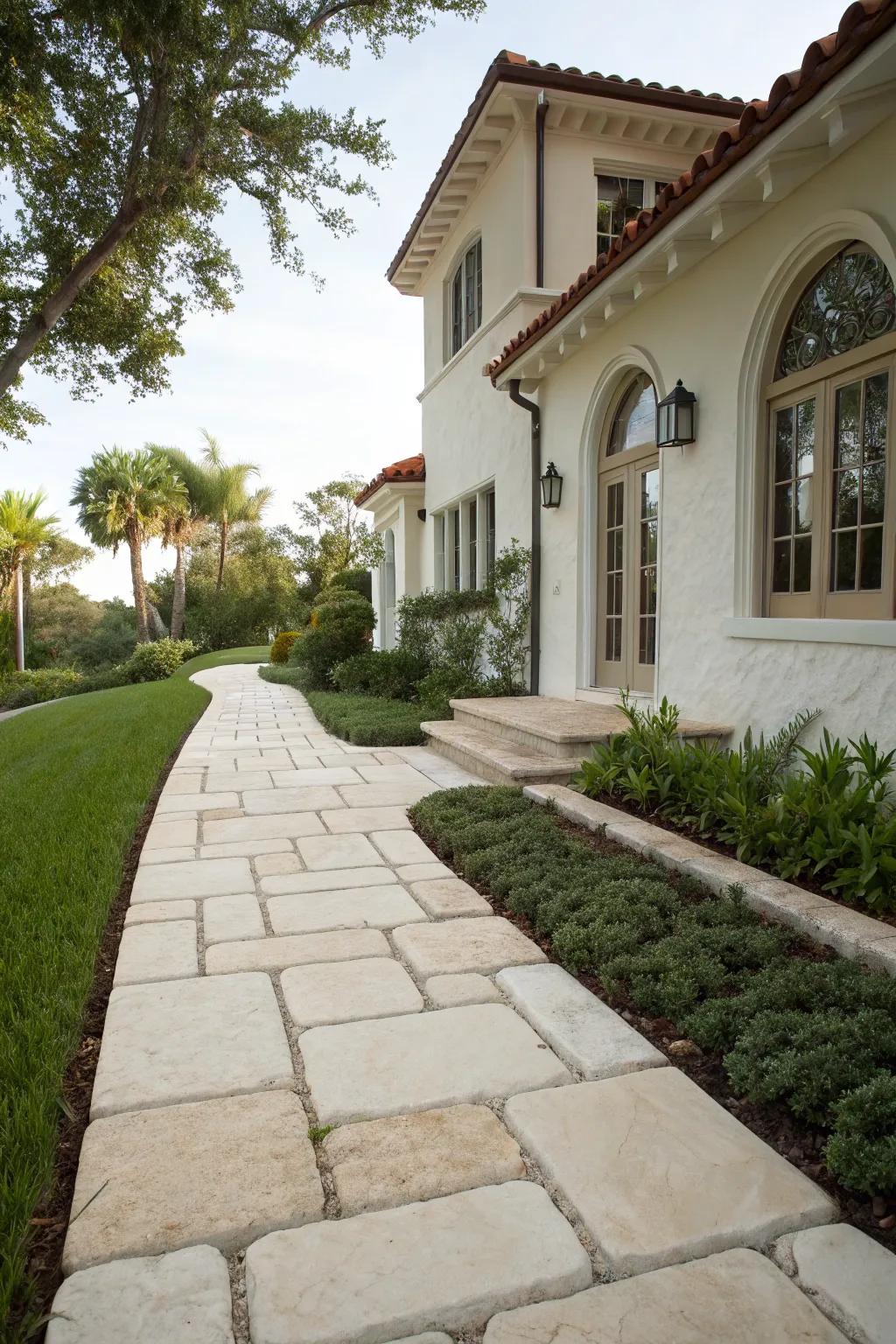 Chalk stone blocks provide a bright and adaptable choice for any home.