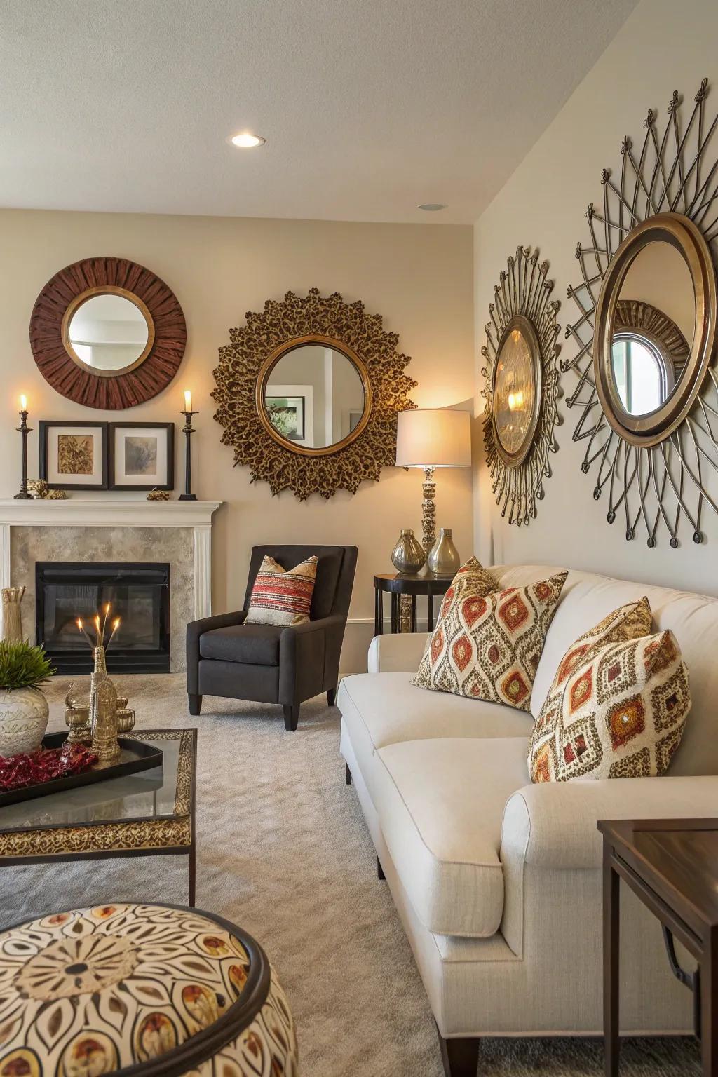 Artistic reflectors can serve as stunning decorative pieces.