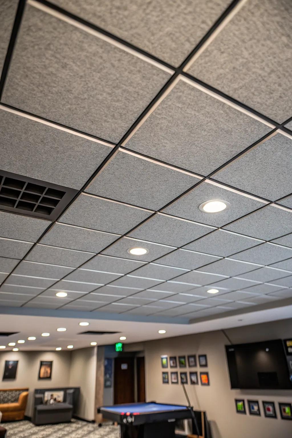 Acoustic tiles enhance your gaming audio experience.