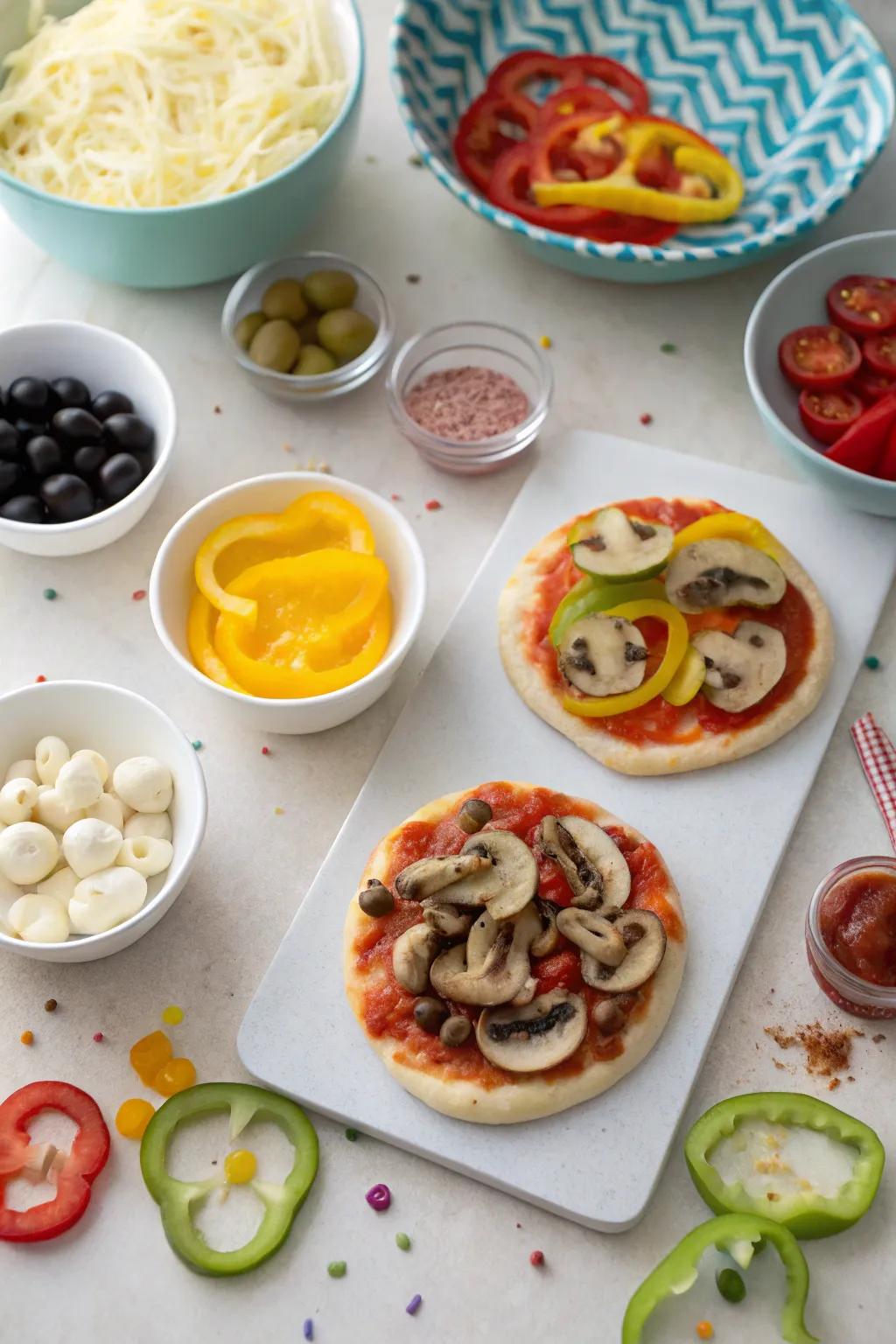 A fun and engaging DIY pizza station for your guests.