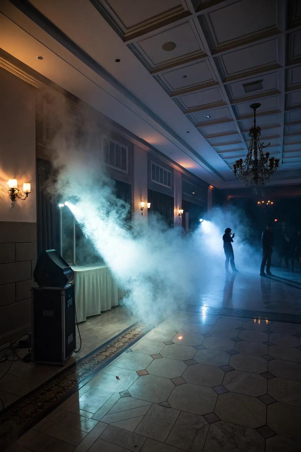 A nebulizer infuses a cryptic, chilling element into any environment