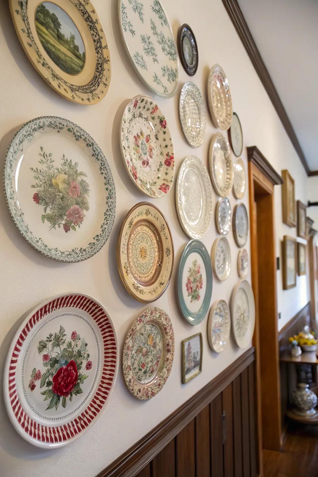 Showcase your collection as a unique wall arrangement.