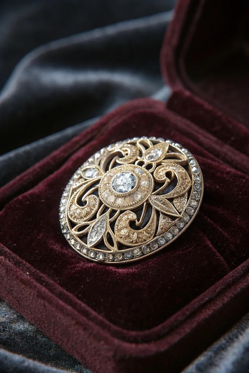 Antique jewelry that holds family stories and elegance.