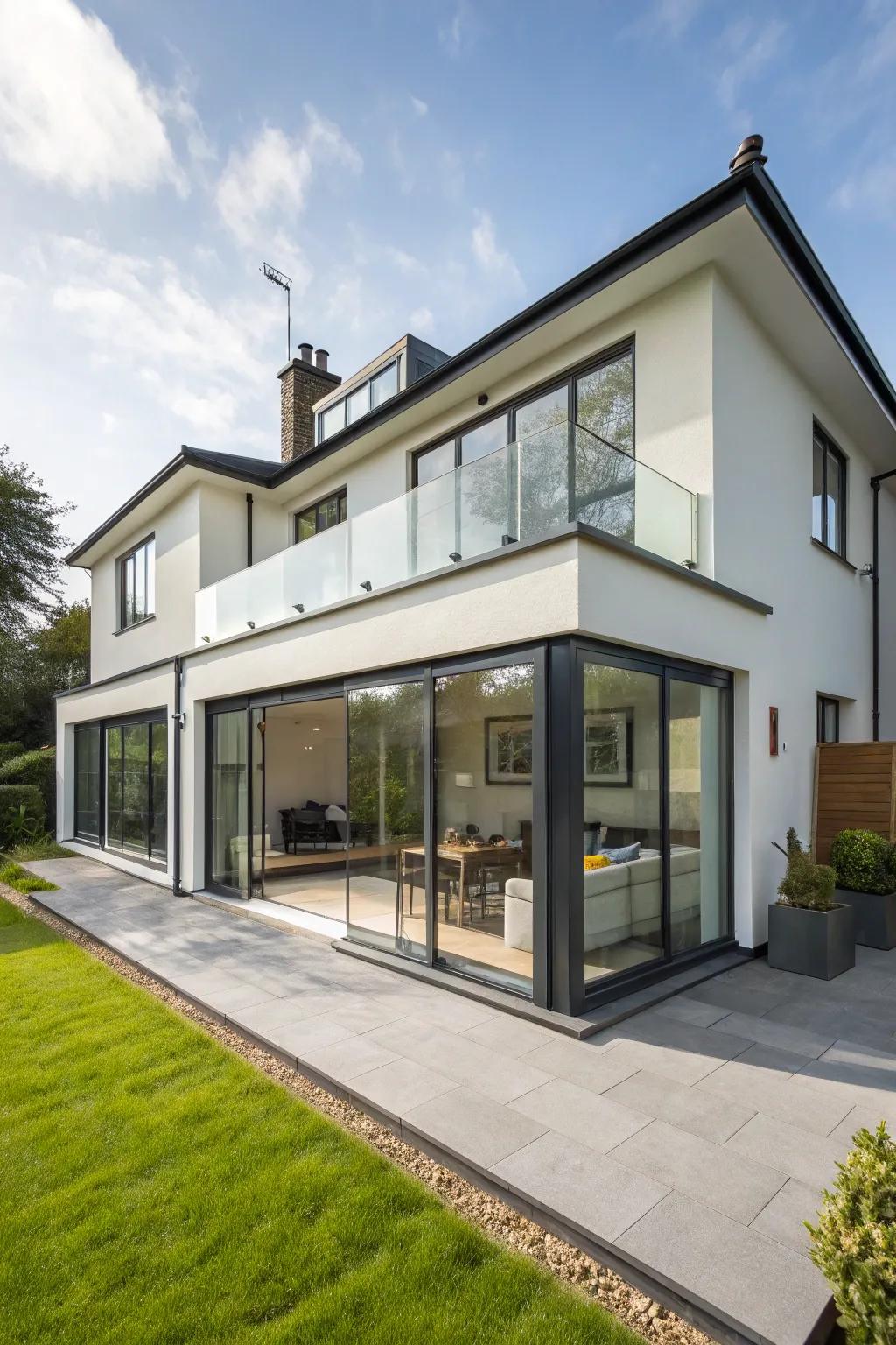 A double-storey expansion adding significant space and style.