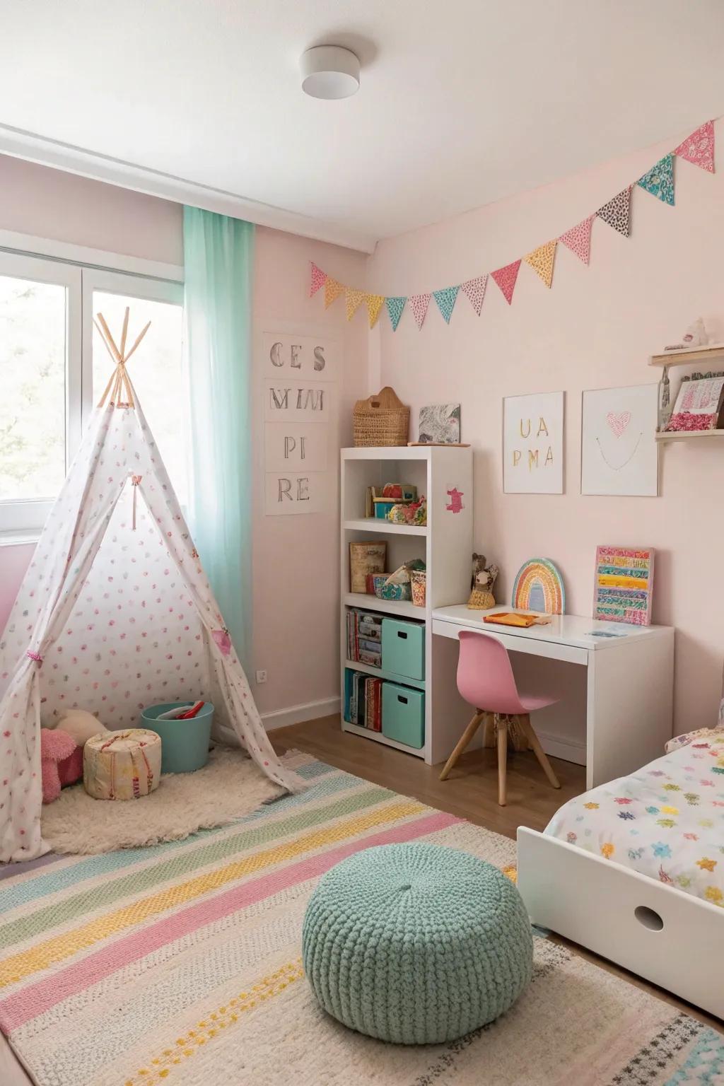 Colors that adapt with age maintain the room's relevance.