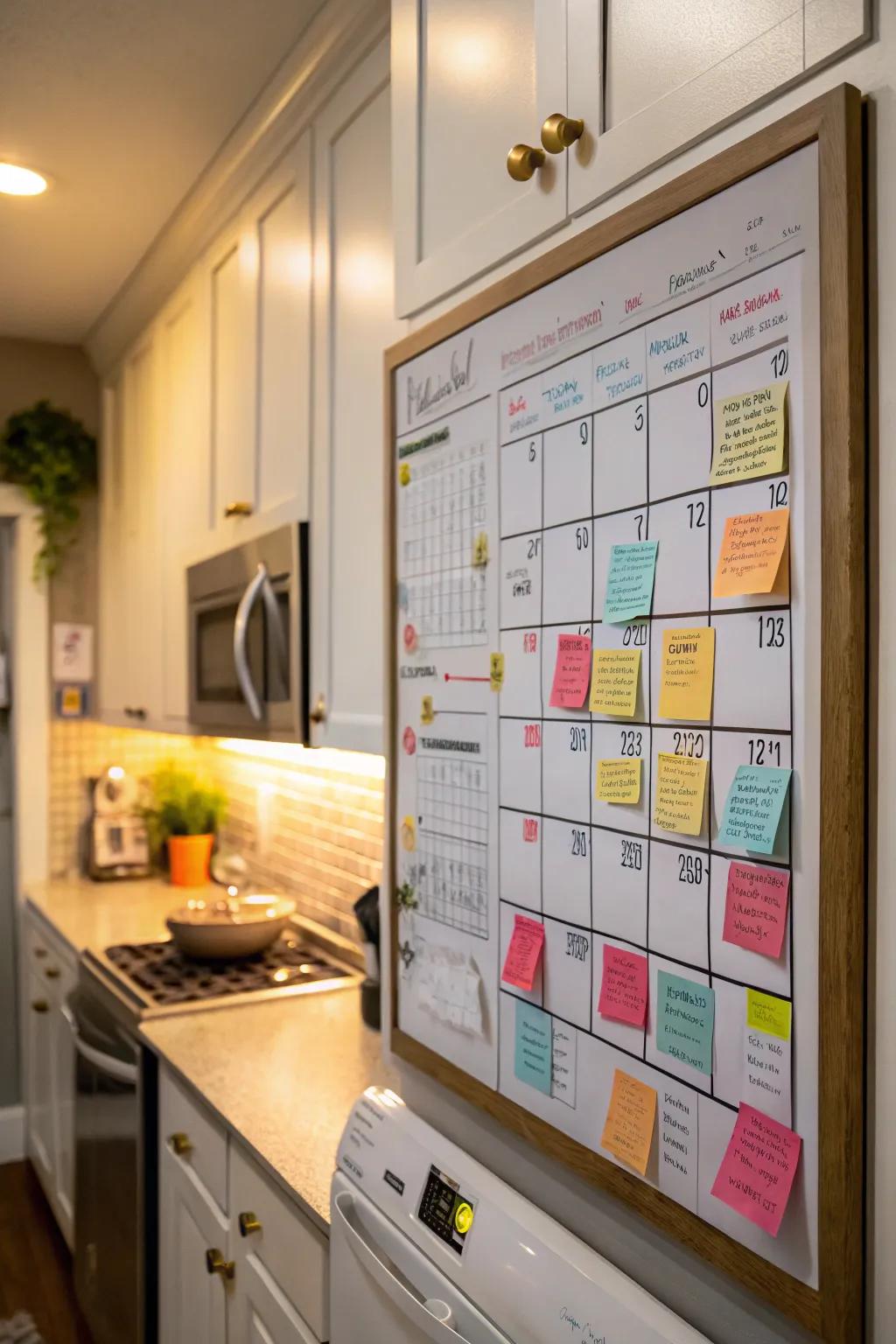 Stay organized with a schedule keeper integrated into your organizer.
