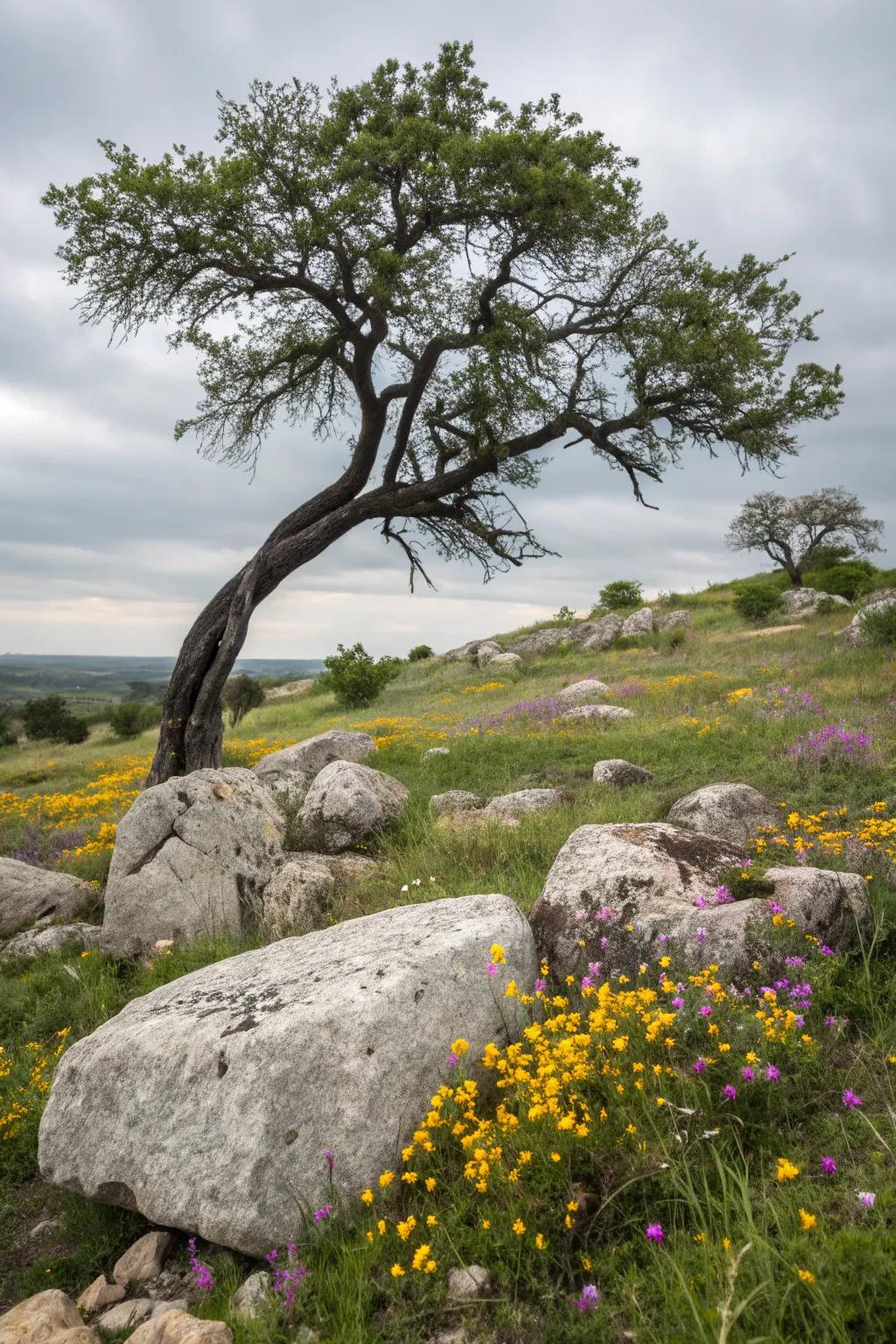 Appreciate simplicity through the use of natural landscape components.