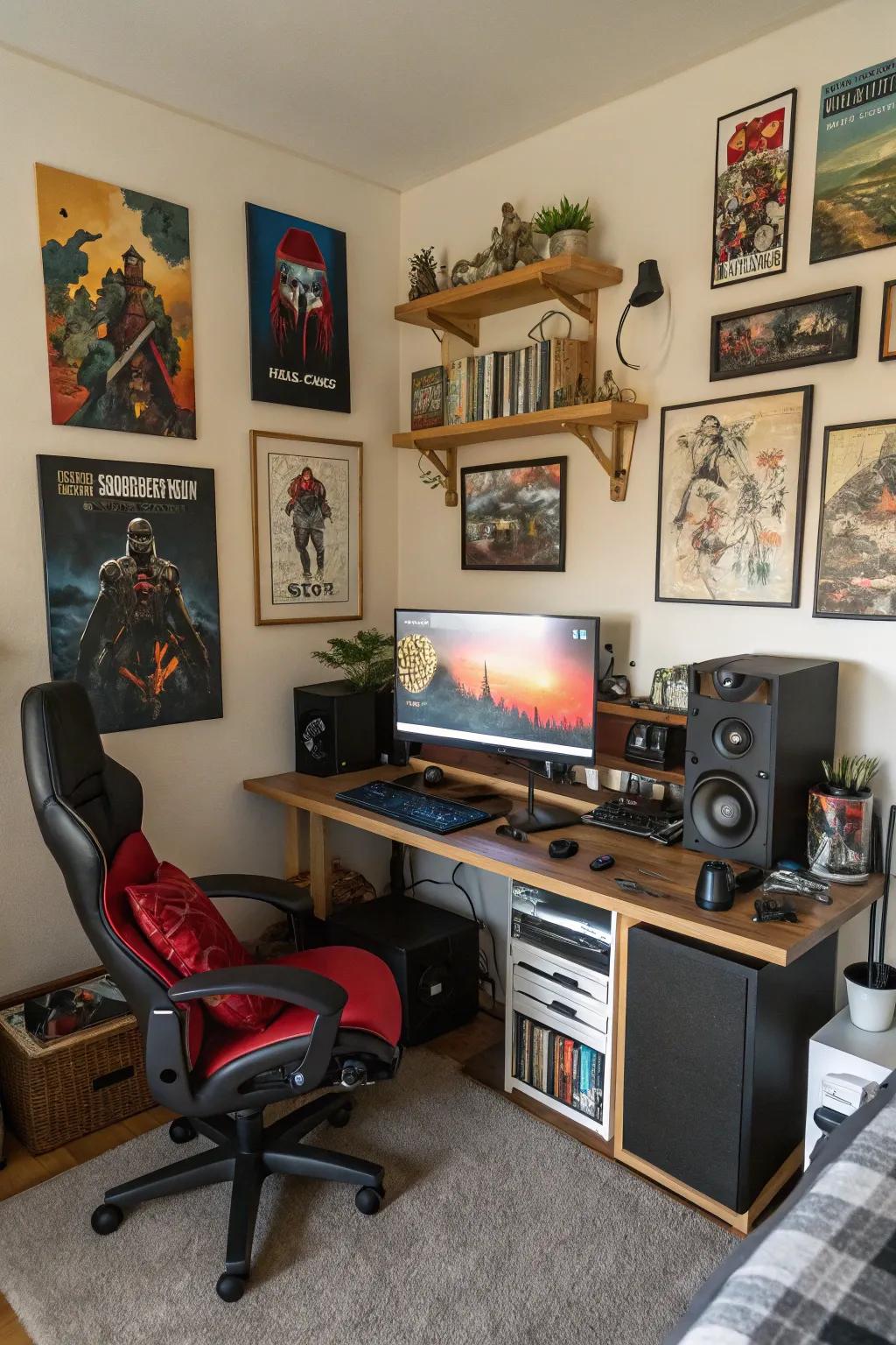 Make the space uniquely yours with personal touches.