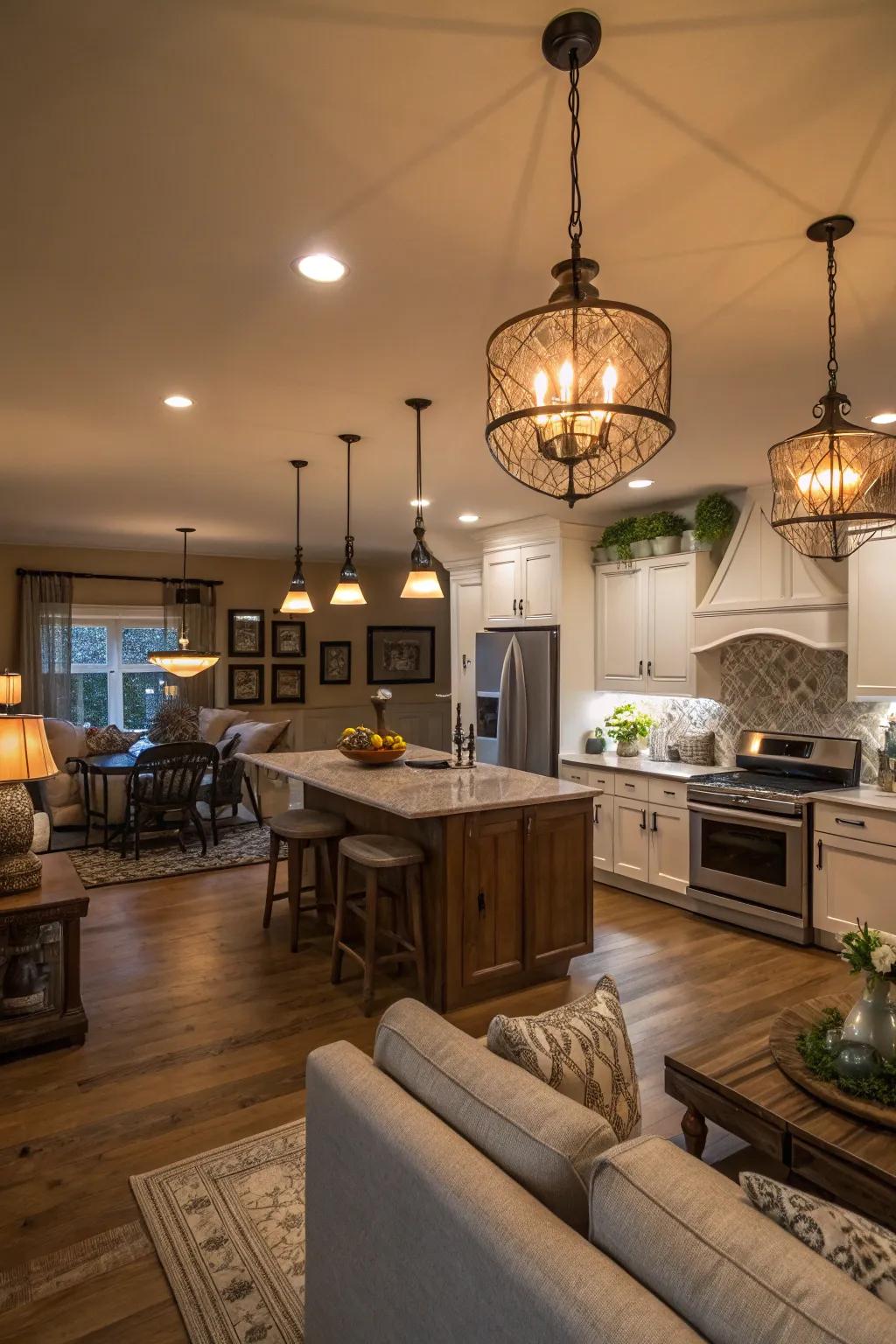 Illumination sets the ambiance and characterizes sectors.